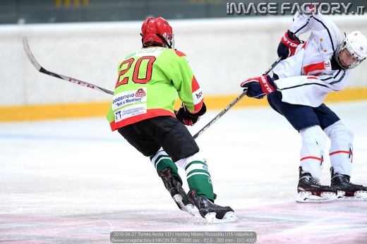 2018-04-27 Torneo Aosta 1311 Hockey Milano Rossoblu U15-Valpellice